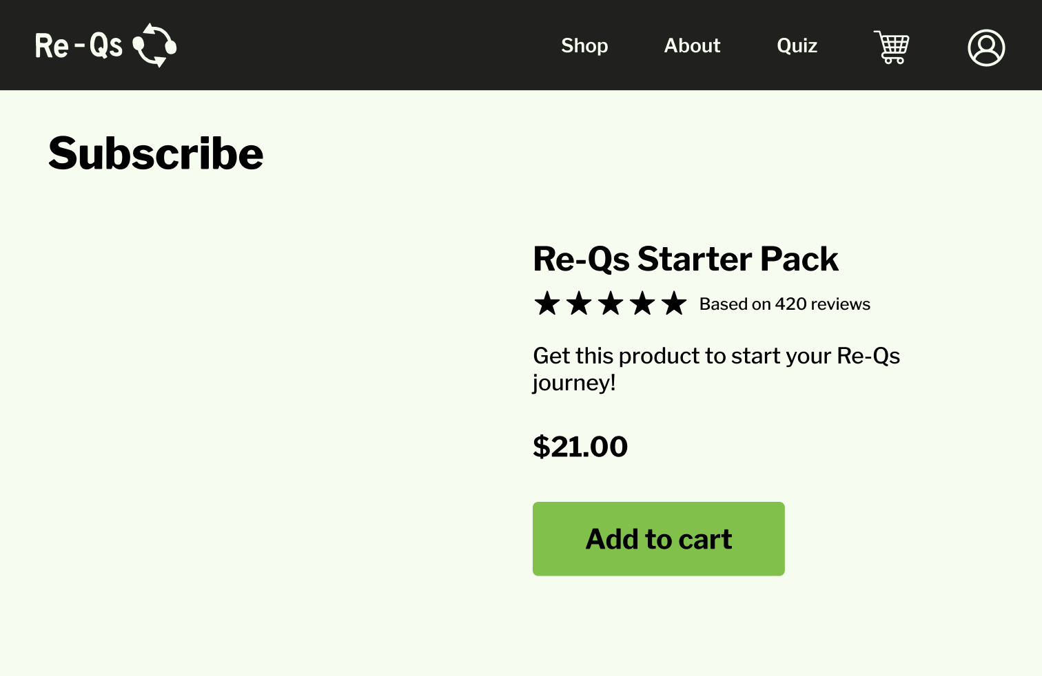 Subscription Flow – starter pack